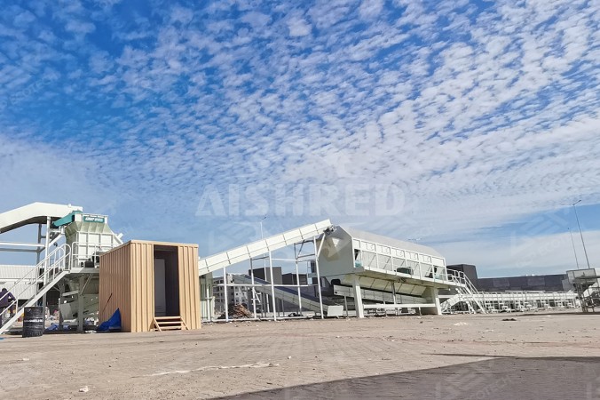 Criba de tambor para un proyecto de conversión de residuos en combustible con doble salida y una capacidad de 50 toneladas por hora en Oriente Medio