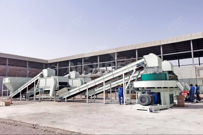 Línea de producción de pellets RDF a partir de residuos sólidos urbanos en Zhejiang, China