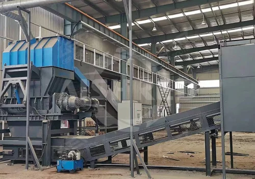 Trituradora de barriles de productos químicos plásticos, solución de doble eje de alta resistencia para residuos plásticos indus