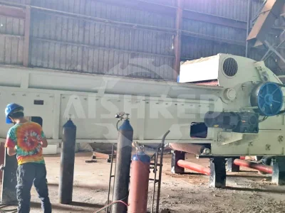 Trituradora de cáscara de coco, potente astilladora de tambor para el procesamiento de fibras resistentes