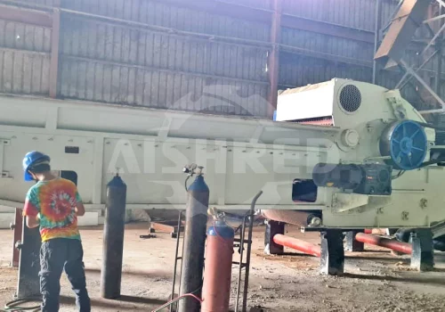 Trituradora de cáscara de coco, potente astilladora de tambor para el procesamiento de fibras resistentes