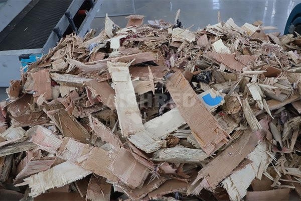 Chapa de madera de desecho